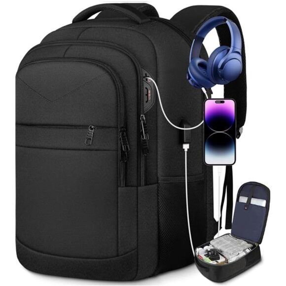 Travel Laptop Backpack, 17 Inch Laptop Backpack, Large Carry On Travel Backpack